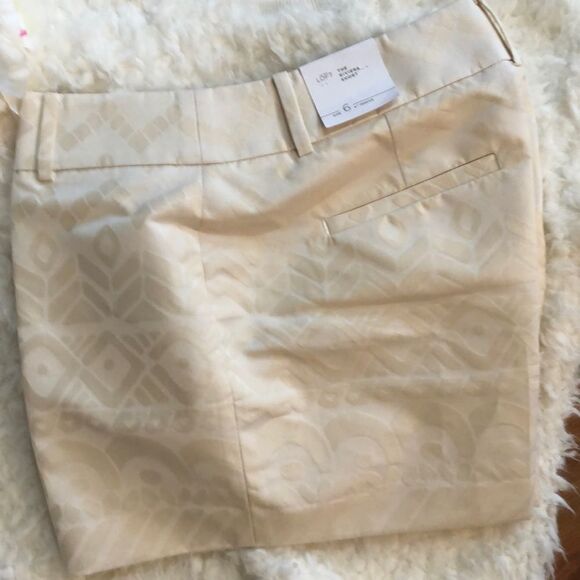 NWT Ann Taylor Loft Cream shorts”The Riviera” 6 - Picture 5 of 8